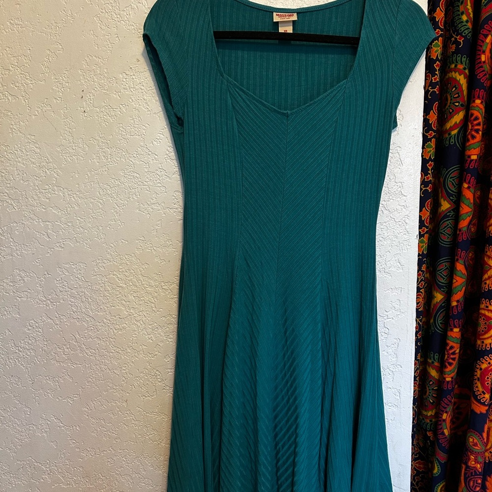 Mossimo Supply Co. Turquoise Mini Dress